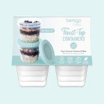 Bentgo Prep - 20 Piece 16 oz Leak-Proof Deli Containers with Lids, Food Storage for Meal Prep, Airtight, Twist-Top, Reusable, BPA-Free, Stackable, Microwave, Freezer, & Dishwasher Safe (Sea Blue)