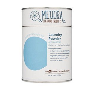 Meliora Cleaning Products Laundry Powder Detergent (128 HE Loads), Unscented