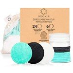 30-Pack Reusable Makeup Remover Pads | Eco Friendly & Zero Waste Cotton Rounds | Beauty Products | Natural & Organic Face Pads with Laundry Bag | Soft for All Skin Types | Bamboo Wipes for Cleansing