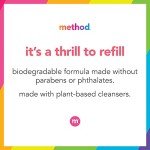 Method Gel Hand Soap Refill, Sweet Water, Recyclable Bottle, Biodegradable Formula, 34 oz (Pack of 4) (Packaging May Vary)