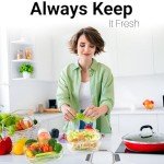 Glass Food Storage Containers 10 Packs - Eco Friendly Borosilicate Glass with BPA Free Locking Lids, Microwave Safe Prep Contaniers Set for Meal | Leakproof & Airtight Lunch Box for Kitchen Foods