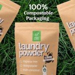 Green Llama Eco-Friendly Laundry Powder, (3-Pack) - Hypoallergenic, 180 Loads Total, Safe for Sensitive Skin, Biodegradable Ingredients, Compostable Bag - Effective Unscented Cleaning - without Scoop