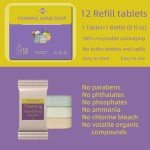Tisnxiy Foaming Hand Soap Tablet Refills - 12 Count- 96 fl oz total (12x 8 fl oz) - Eco-Friendly Foaming Hand Soap Refill - Gentle on Hands, Kind to Earth - Variety Fragrance Pack