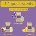 Tisnxiy Foaming Hand Soap Tablet Refills - 12 Count- 96 fl oz total (12x 8 fl oz) - Eco-Friendly Foaming Hand Soap Refill - Gentle on Hands, Kind to Earth - Variety Fragrance Pack