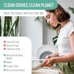 Natural Non-Toxic Dish Washing Block Soap - Dyes And Fragrance Free - Vegan Cruelty-Free Eco-Friendly And Zero Waste Dishwashing Handmade Solid Bar Soaps Detergent & Biodegradable (Lemon Pack Of 1)