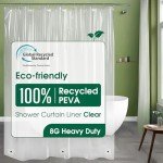 Eco-Friendly Recycled Polyester Shower Curtain Liner