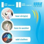 Breezeo Laundry Detergent Strips (48 strips) - Fresh Linen Scent - More Convenient than Pods, Pacs, Liquids or Powders – Great for Home, Dorm, Travel, Camping & Hand-Washing