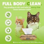 G.A.S Plant-Based Full Body Pet Wipes for Dogs & Cats - Vet-Designed & Hypoallergenic - Cleaning & Deodorizing - Wood-Based & Earth-Friendly - Pack of 100