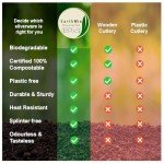 150PCS Compostable Cutlery Set – Eco-Friendly, Heavy-Duty Utensils (50 Forks, 50 Spoons, 50 Knives) – Biodegradable utensils set, Disposable Silverware for Parties, BBQs, Picnics & Daily Use