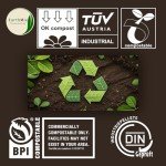 150PCS Compostable Cutlery Set – Eco-Friendly, Heavy-Duty Utensils (50 Forks, 50 Spoons, 50 Knives) – Biodegradable utensils set, Disposable Silverware for Parties, BBQs, Picnics & Daily Use