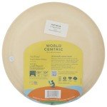World Centric Wheat Straw/Bagasse Compostable 9-Inch Fiber Plate, 20-Piece, 9 inch