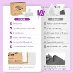 Poesie Laundry Detergent Sheets Lavender Scent 160 Sheets 80 Large Loads Soap Sheets Eco-Friendly Zero Plastic Hypoallergenic Portable Green Package Liquid Less HE Washing Detergent Strips for Save Place Traveling No Waste