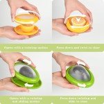 4 Pcs Reusable Avocado Onion Lemon Tomatoes Saver Keeper, Silicone Fruit and Vegetable Anti-Oxidation Storage Box Refrigerator, Fruit Veggie Holder Containers for Fridge, Food Huggers Conservation