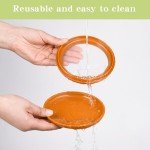 4 Pcs Reusable Avocado Onion Lemon Tomatoes Saver Keeper, Silicone Fruit and Vegetable Anti-Oxidation Storage Box Refrigerator, Fruit Veggie Holder Containers for Fridge, Food Huggers Conservation