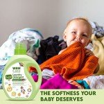 WBM Plant-Based Laundry Detergent Liquid – 34 fl oz, 50 loads total. Eco-friendly formula for powerful cleaning, gentle on fabrics, and safe for the environment