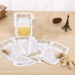 Mason Jar Bags Yellow, 20 Pcs Reusable Airtight Seal Food Storage Bags Leak-Proof Saver Bags for Travel Camping, 8 OZ