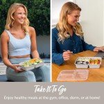 Bentgo 20-Piece Lightweight, Durable, Reusable BPA-Free 3-Compartment Containers - Microwave, Freezer, Dishwasher Safe - Stone Gray