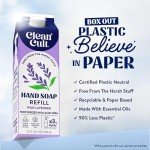 Cleancult Liquid Hand Soap Refills - Moisturizes Dry & Sensitive Skin - Made with Aloe Vera & Lavender Essential Oils - Wild Lavender - Eco Friendly - Paper-Based Packaging - 32 oz/2 Pack