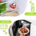 Uniecocus Compostable Paper Plates Bulk, 300 Pack Small 6 inch Eco Friendly Disposable Dessert Plates