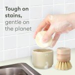 Vove Natural Dish Soap Bar | Pack of 3 | Bergamot & Grapefruit Essential Oils | Zero Waste Dishwashing Blocks | Plastic-Free Kitchen Soap Cold Pressed | Plant-Based & Eco-Friendly | 3.5 oz Each