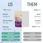 BAMBOEARTH 12 Pack Natural Multi-Purpose Cleaner - All Surface Multipurpose Cleaning Tablets Refill - Eco-Friendly Product & Cleaning Supplies - 1 Tablet = 17oz Spray (204oz Total) - Calm Lavender