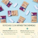 BAMBOEARTH 12 Pack Natural Multi-Purpose Cleaner - All Surface Multipurpose Cleaning Tablets Refill - Eco-Friendly Product & Cleaning Supplies - 1 Tablet = 17oz Spray (204oz Total) - Calm Lavender