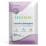 Tru Earth Platinum - Heavy Duty Laundry Detergent Sheets - Up to 128 Loads (64 Sheets), Lilac Breeze Scent - Ultra-Concentrated Strips Formula - Eco-Friendly, Hypoallergenic Travel Laundry Strips