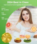 Fruipbox 4 PCS Silicone Fruit and Vegetable Storage,Containers Avocado Saver for Fridge Anti-Oxidation Onion Box Reusable Lemons Holder With Lid Stretch Tomato Keep Fresh