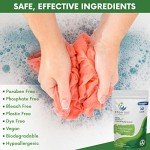 Ecowise Clean, Laundry Detergent Sheets Eco-Friendly Strips, Concentrated Biodegradable Washer Sheets, Fragrance Free, 50 Count (Pack of 1)