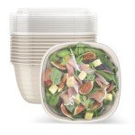 Bentgo Prep 1-Compartment Bowls with Custom Fit Lids - Reusable, Microwaveable, Durable BPA-Free, Freezer and Dishwasher Safe Meal Prep Food Storage Containers - 10 Bowls & 10 Lids (White Stone Tan)