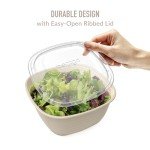 Bentgo Prep 1-Compartment Bowls with Custom Fit Lids - Reusable, Microwaveable, Durable BPA-Free, Freezer and Dishwasher Safe Meal Prep Food Storage Containers - 10 Bowls & 10 Lids (White Stone Tan)