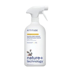 ATTITUDE Laundry Stain Remover, Plant and Mineral-Based Ingredients, Vegan and Cruelty-free Household Products, Citrus Zest, 27.1 Fl Oz