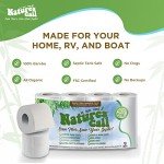 RVs, Boats & Home 100% Bamboo Toilet Paper by Nature's Call - 2-Ply, Soft, Strong, Tank Safe & Quick Dissolve Camper Toilet Tissue - Marine, Camping & Travel Toilet Paper - FSC Certified (8 Rolls)