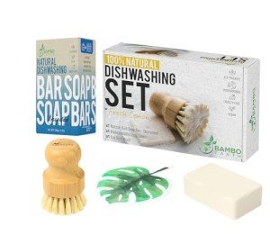 Natural Non-Toxic Dish Washing Block Soap - Dyes And Fragrance Free - Vegan Cruelty-Free Eco-Friendly And Zero Waste Dishwashing Handmade Solid Bar Soaps Detergent & Biodegradable (Unscented Bundle)