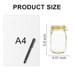 Mason Jar Bags, 40Pcs Reusable Airtight Seal Food Storage Bags ziplock Seal, Leak-Proof Saver Bag for Kitchen, Travel, Camping & Picnics(5 OZ)