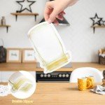 Mason Jar Bags, 40Pcs Reusable Airtight Seal Food Storage Bags ziplock Seal, Leak-Proof Saver Bag for Kitchen, Travel, Camping & Picnics(5 OZ)