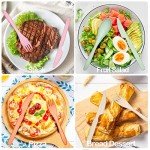 Reusable Travel Utensils Set with Case, 6 Sets Wheat Straw Portable Knife Fork Spoons Cutlery, Eco-Friendly BPA Free Plastic Tableware for Kids Adults Travel Picnic Camping Utensils