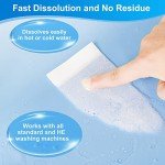 Laundry Detergent Sheets - 200 Loads Fresh Linen Scent Washing Strips, Compact Lightweight Liquidless Eco-Friendly Hypoallergenic Portable Soap for Save Space and Travel