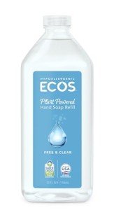ECOS Hnd Soap, Free N Clr, Refll