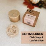 RE: Eco-Friendly Dish Washing Soap Bar with Loofah Holder - Palm Oil Free, Zero Waste, Plastic Free, Free of Artificial Dyes and Fragrance (1, Cinnamon)
