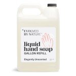 Evolved By Nature Liquid Hand Soap Refill, 128 Oz, Unscented, Biodegradable Formula