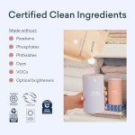 BLUELAND Laundry Detergent Tablets, 120 Count, Plastic-Free Eco-Friendly Pods, Sheets, Liquid Alternative - Fragrance Free and Clear, Natural, Gentle