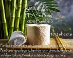 Bamboo Toilet Paper Unbleached | 24 Rolls | 400 Sheets Per Roll | Pfas - Bpa Free |