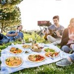 Dhaey 100% Compostable Plates 50pcs Biodegradable Free Dinnerware Set - Natural Compostable Party Combo Set With Microwave Safe Eco Plates & Utensils Natural