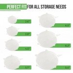 Reusable Silicone Stretch Lids for Food Storage in Fridge - Elastic Heat-Resistant Bowl Covers, Cups, Cans, Jars - Universal Food Grade Lid for Round and Rectangle Containers - Dishwasher Safe -7 Pack