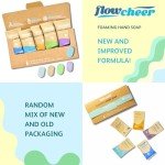 flowcheer Foaming Hand Soap Tablet Refills-5 Sample Pack Hand Wash Tablets, Zero Waste Eco Friendly Cleaning Supplies-Fills 5 X 8 fl oz Refillable Foam Dispenser(40 Fl oz total)