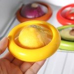Avocado Saver For Fridge, Set Of 4 Reusable Silicone Food Storage Container, Anti Oxidation Fresh Pod Food Storage for Fresh Fruit and Vegetalbe-Ideal For Garlic, Onions, Lemens And Potatoes