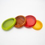 4 Pieces Set Avocado Saver, Onion Silicone Storage, Half Cut Fruit Containers - Reusable Kitchen Gadgets for Fridge - Food Huggers for Cheese, Vegetable, Tomato Holder, Lemon Fresh Stretch Pods Keeper