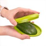 4 Pieces Set Avocado Saver, Onion Silicone Storage, Half Cut Fruit Containers - Reusable Kitchen Gadgets for Fridge - Food Huggers for Cheese, Vegetable, Tomato Holder, Lemon Fresh Stretch Pods Keeper