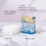 Natural Non-Toxic Dish Washing Block Soap - Dyes And Fragrance Free - Vegan Cruelty-Free Eco-Friendly And Zero Waste Dishwashing Handmade Solid Bar Soaps Detergent & Biodegradable (Unscented 1)